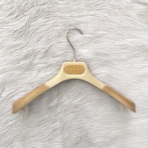 Gucci Authentic Tan No Slip Luxury Clothing Garment Hanger
